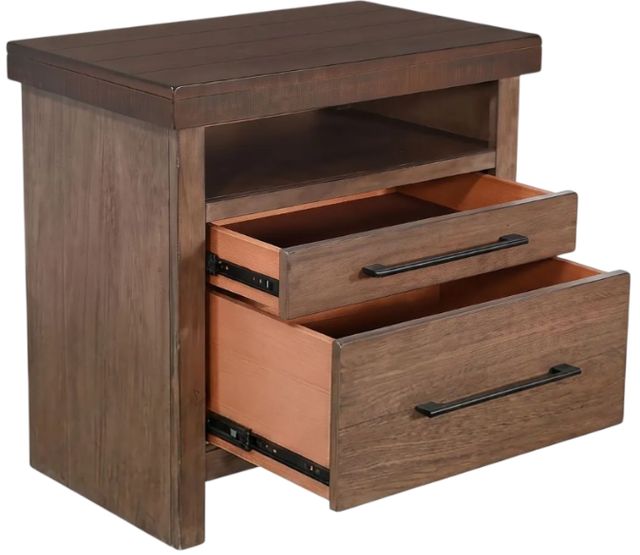 Sunny Designs™ Boise Tobacco Nightstand with Lights and Power-4