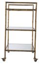 A & B Home Antique Gold Cart-2