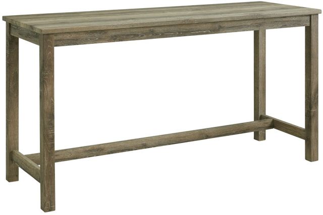 Elements International Oak Lawn 4-Piece Cream/Oak Gray Bar Table Set-2