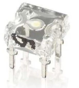 RadioShack 3.5VDC 4-Pin 3mm Square White LED-0