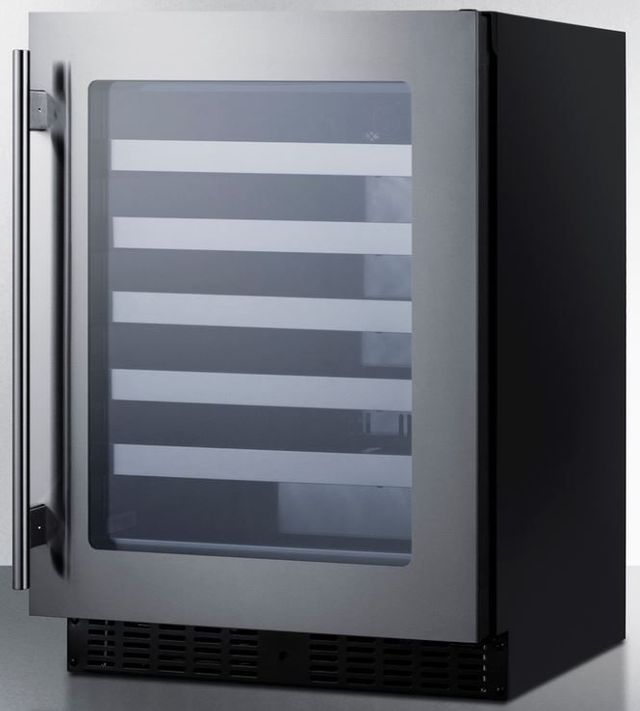 Summit® 24" 3.25 Cu. Ft. Stainless Steel Wine Cooler-2