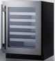 Summit® 3.25 Cu. Ft. Stainless Steel Wine Cooler -2
