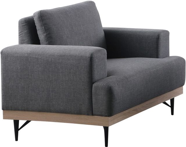 Coaster® Kester Charcoal Recessed Track Arm Chair-0