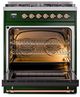 Ilve® Nostalgie II Series 30" Emerald Green Pro Style Dual Fuel Range-2