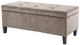 Olliix by Madison Park Taupe Shandra II Tufted Top Storage Bench-2