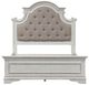 Liberty Furniture Magnolia Manor Antique White/Gray Full Upholstered Youth Panel Bed-2