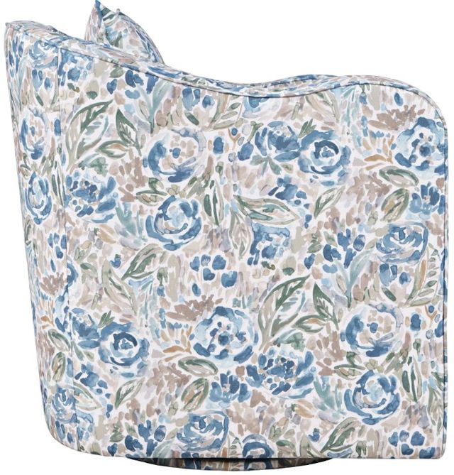 Jofran Inc. Bloom Blue Swivel Accent Chair-3
