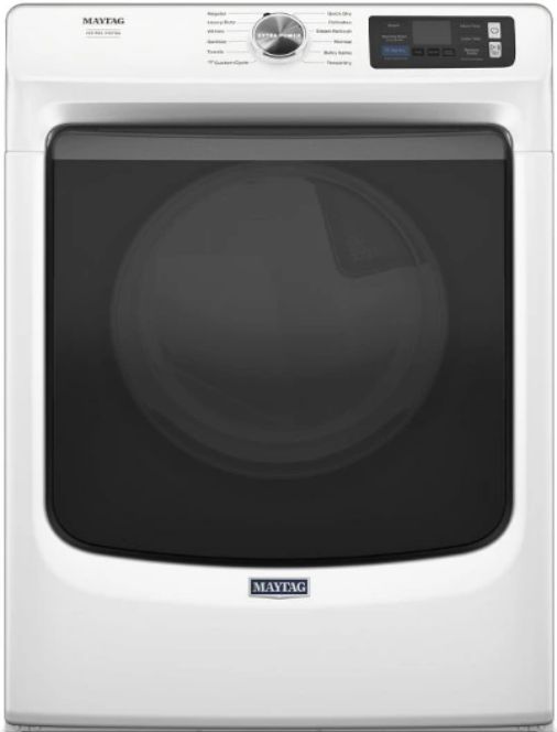 Maytag® Pet Pro System 7.4 Cu. Ft. White Front Load Electric Dryer-0