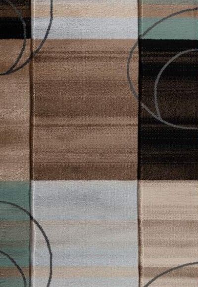 MDA Rugs Glamor Brown/Beige 3'x8' Runner-1