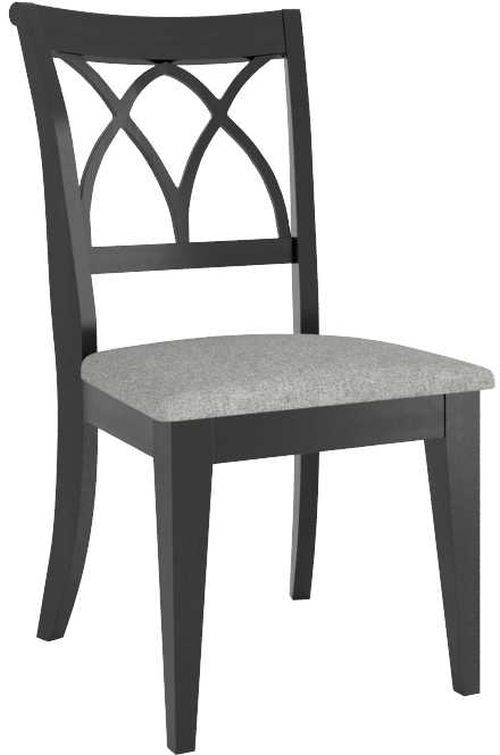 Canadel® Gourmet Black/Gray Upholstered Side Chair-0