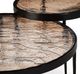 Four Hands Yoko 2-Piece Smoked Brown Nesting Table Set with Matte Black Base-3