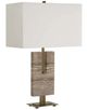 Uttermost® Turning Point Brass Travertine Table Lamp-0