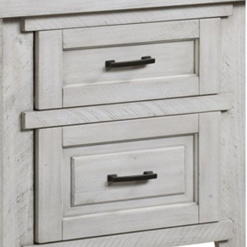 American Wholesale Furniture Hayfield White Nightstand-1