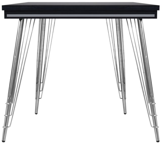 New Classic® Home Furnishings Ava Black Dining Table with Stainless Steel Base-3