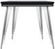 New Classic® Home Furnishings Ava Black Dining Table with Stainless Steel Base-3