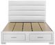 Coaster® Felicity White High Gloss California King Panel Storage Bed -2