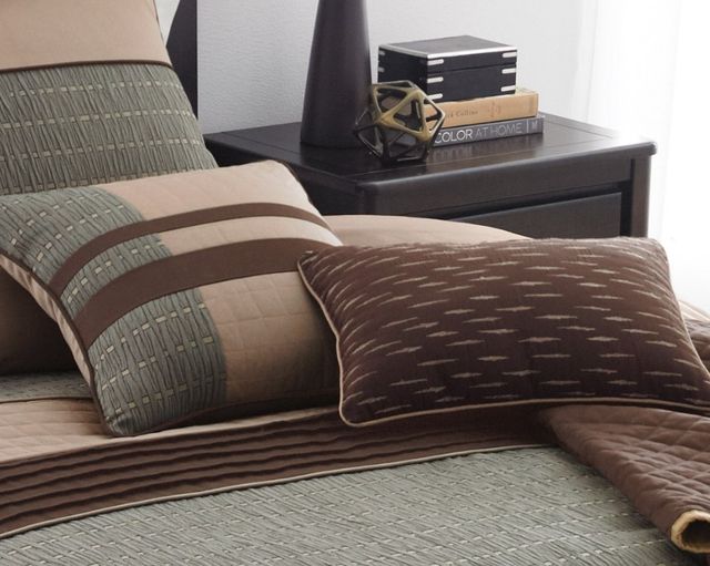 Hallmart Collectibles Rexwell Brown 7-Piece Queen Comforter Set-3
