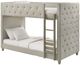 Intercon Addyson Fog Twin/Twin Upholstered Bunk Bed-2