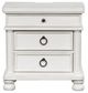Signature Design by Ashley® Rowlenstown Antique White 3-Drawer Nightstand-2