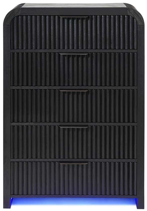 Global Furniture USA Beckett Black/White Chest with LED-1