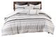 Olliix by INK+IVY Nea Black and White King/California King Cotton Printed Comforter Set with Trims-0
