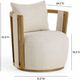 TOV Furniture Paolo Cream Swivel Accent Chair-2