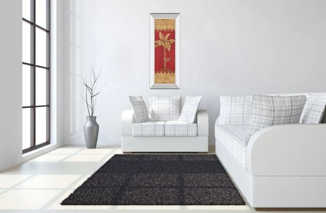 Classy Art Palm Pizzazz l by Angela Ferrante Mirror Framed Wall Art-3
