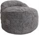 CordaRoy's® Nest Gray Faux Fur Queen Adult Bean Bag Chair-0