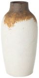 A & B Home Brown/White Slender Ceramic Vase-0