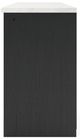 Signature Design by Ashley® Cadmori Black/White XL TV Stand with Fireplace Option-5