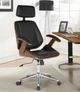 Armen Living Century Black/Brown Office Chair-2