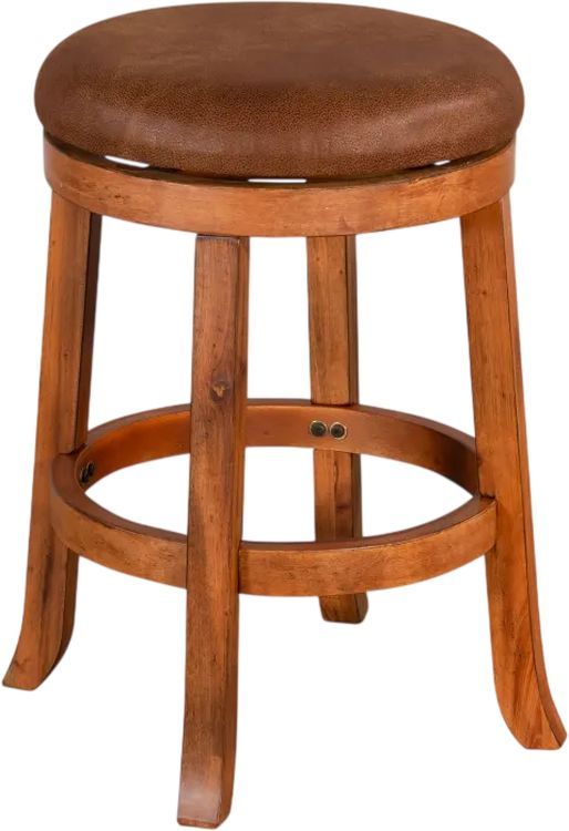 Sunny Designs™ Sedona Rustic Oak 24" Swivel Stool-0