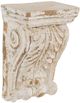 A & B Home 6-Piece Antique Cream 5" Wall Shelf Set-1