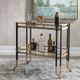 Uttermost® Kentmore Black/Gold Bar Cart-1