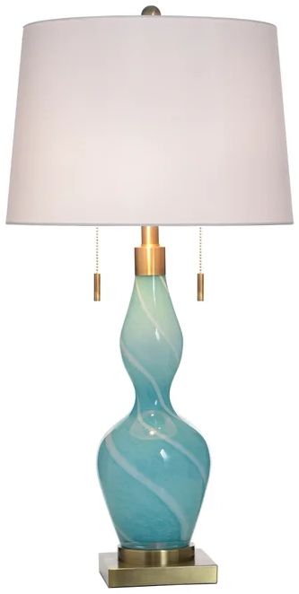Stylecraft Shulen Blue/Gold Table Lamp-1