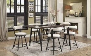 Mazin Furniture Appert White 24 Inch Counter Side Dining Chair-3