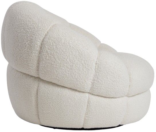 Bernhardt Coco Bernhardt Living White Swivel Chair-2