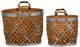 A & B Home Brown Woven Basket-1