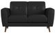 Elements International Sonata Ling Dian Black Loveseat-2