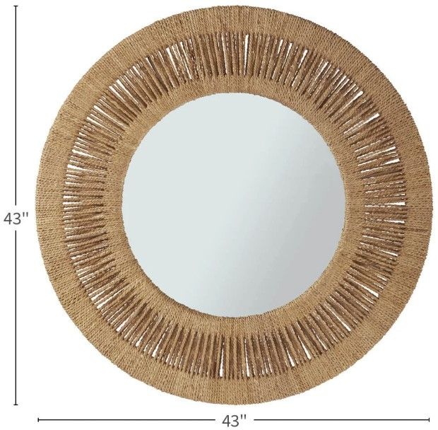 Universal Explore Home™ Escape Coastal Living Home Natural Coca Plum Mirror-4