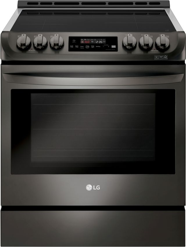 LG 30" Black Stainless Steel Slide In Induction Range