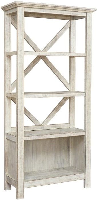 Signature Design by Ashley® Carynhurst 3-Piece Whitewash Home Office Desk Set-1