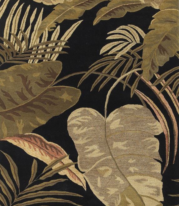 KAS Rugs Havana Midnight Rainforest 5'x8' Rug-2