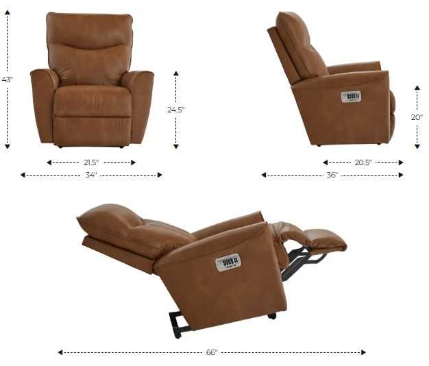 La-Z-Boy® Belmont Sable Power Wall Recliner with Headrest and Lumbar-2