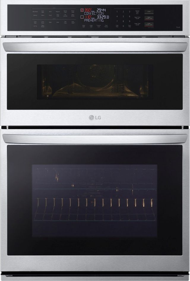 LG 30” PrintProof® Stainless Steel Oven/Micro Combo Electric Wall Oven-0