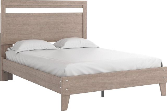 Signature Design by Ashley® Flannia 3-Piece Gray Full Platform Bed Set-1