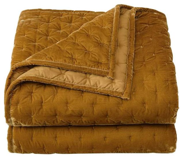 HiEnd Accents Stella 3-Piece Saffron King Bedding Bundle-2