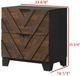 Crown Mark Zane Black/Brown Nightstand-2