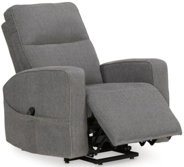 Signature Design by Ashley® Starganza Gray Power Lift Recliner-1