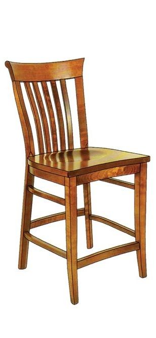 Door County Delaney Stationary Stool 30"-0